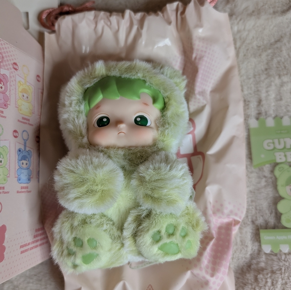 Pop Mart Hacipupu Gummy Bear Green Apple Plush Confirmed